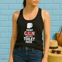 Keep Panic And Buy Toilet Paper Women's Tank Top thumb 2