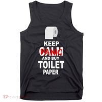 Keep Panic And Buy Toilet Paper Tank Top thumb 0
