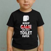 Keep Panic And Buy Toilet Paper Toddler T-Shirt thumb 2