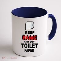 Keep Panic And Buy Toilet Paper Coffee Mug thumb 1