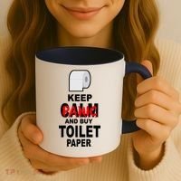 Keep Panic And Buy Toilet Paper Coffee Mug thumb 3