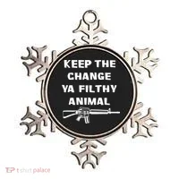 Keep The Change Ya Filthy Animal Ornament thumb 0