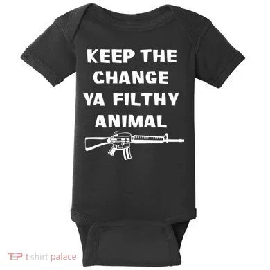 Keep The Change Ya Filthy Animal Baby Bodysuit