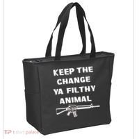 Keep The Change Ya Filthy Animal Tote Bag thumb 2