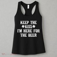 Keep The Kiss I'm Here For The Beer Women's Tank Top thumb 3