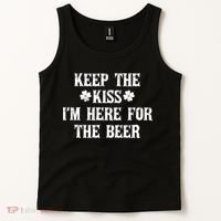 Keep The Kiss I'm Here For The Beer Tank Top thumb 2