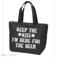 Keep The Kiss I'm Here For The Beer Tote Bag thumb 3