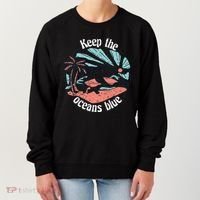Keep The Ocean Blue Women's Sweatshirt thumb 0