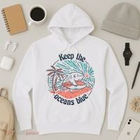 Keep The Ocean Blue Hoodie thumb 3