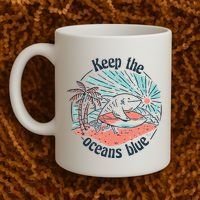 Keep The Ocean Blue Coffee Mug thumb 2