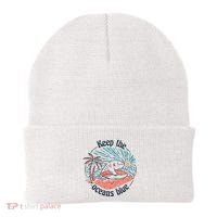 Keep The Ocean Blue Beanie thumb 0