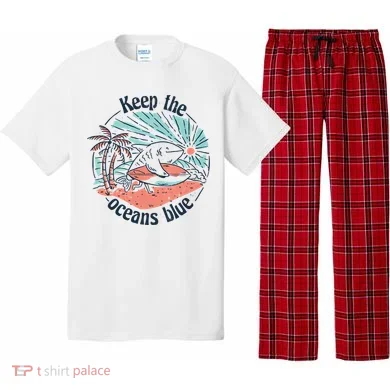 Keep The Ocean Blue Pajama Set