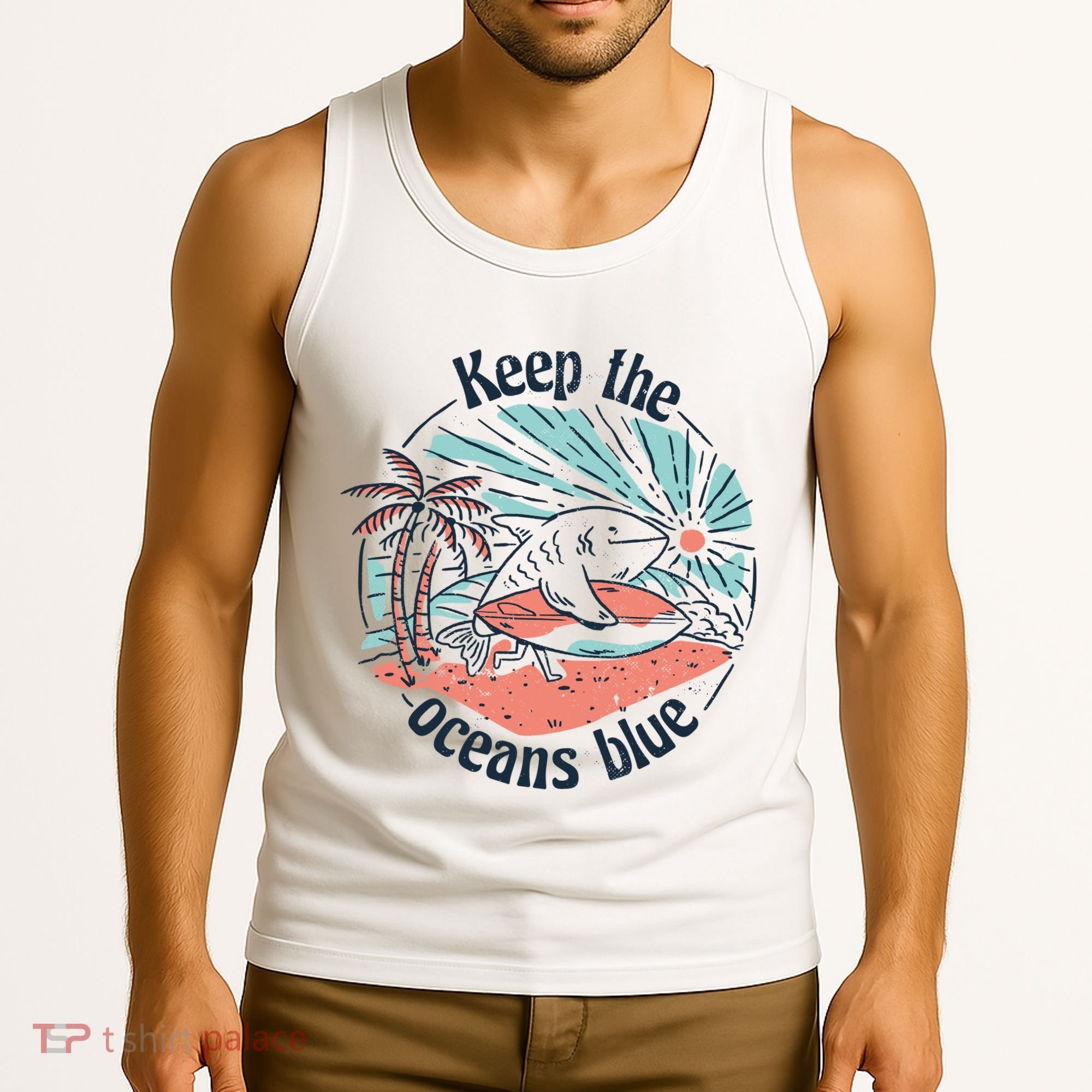 Keep The Ocean Blue Tank Top