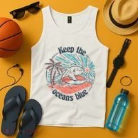 Keep The Ocean Blue Tank Top thumb 4