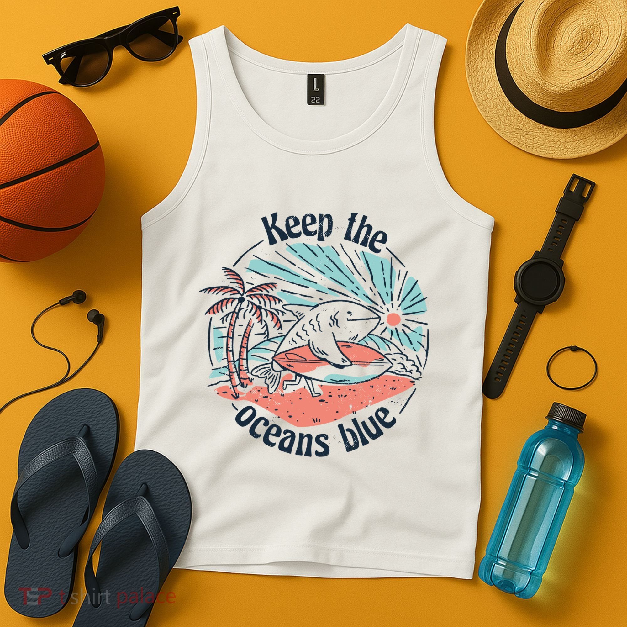 Keep The Ocean Blue Tank Top