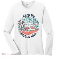 Keep The Ocean Blue Women's Long Sleeve Shirt thumb 0