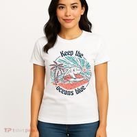 Keep The Ocean Blue Women's T-Shirt thumb 4