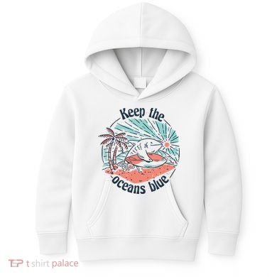 Keep The Ocean Blue Kids Hoodie