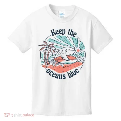 Keep The Ocean Blue Kids T-Shirt
