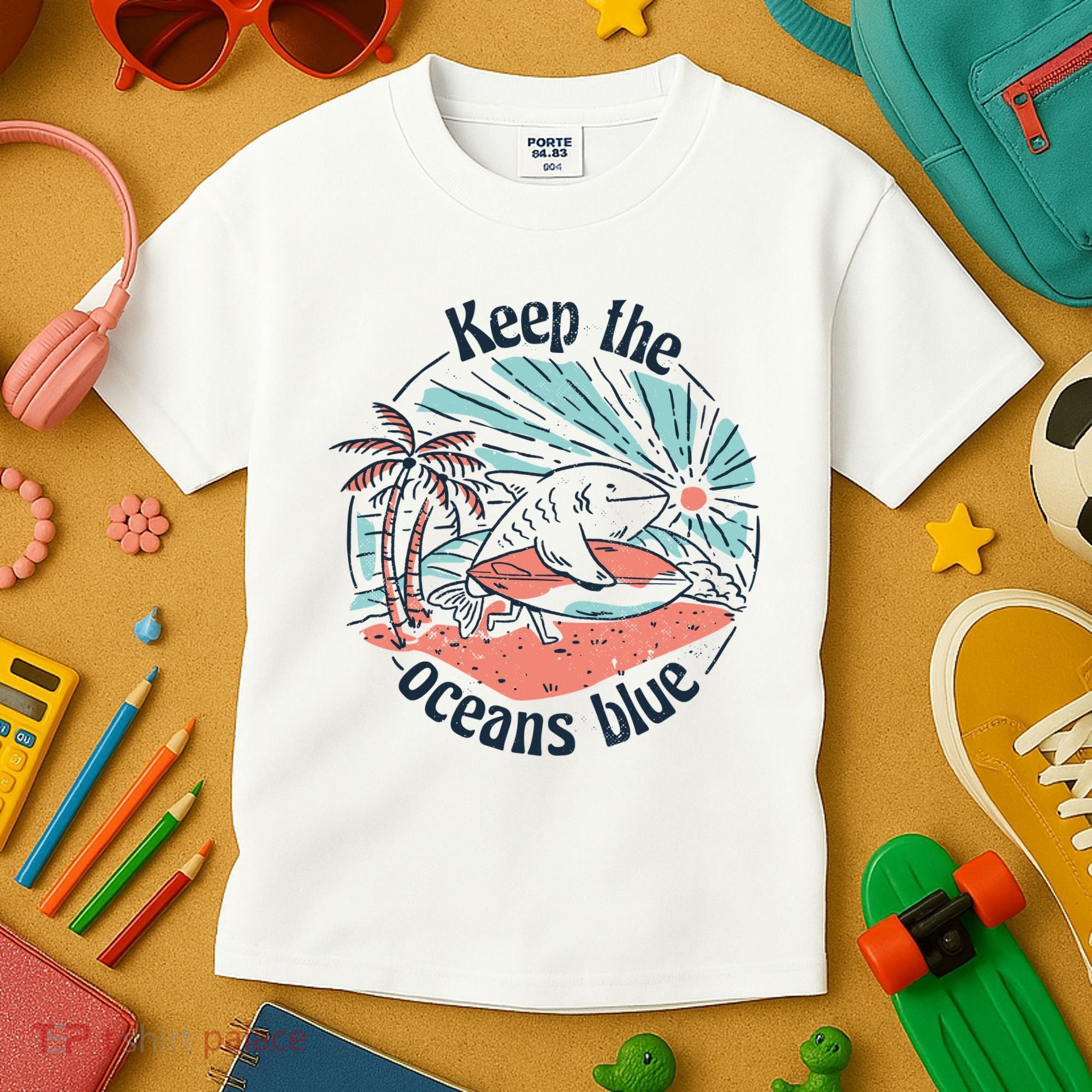 Keep The Ocean Blue Kids T-Shirt