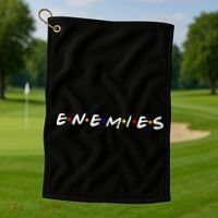 Keep Your Enemies Close Golf Towel thumb 1