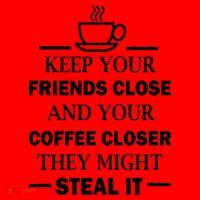 Keep Your Friends Close And Your Coffee Closer Santa Hat thumb 1