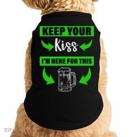 Keep Your Kiss I'm Here For The Beer Doggie Tank thumb 0