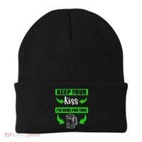 Keep Your Kiss I'm Here For The Beer Beanie thumb 0