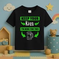 Keep Your Kiss I'm Here For The Beer Toddler T-Shirt thumb 3