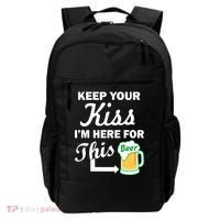 Keep Your Kiss I'm Here For This Beer Backpack thumb 0