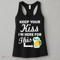 Keep Your Kiss I'm Here For This Beer Women's Tank Top thumb 3