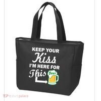 Keep Your Kiss I'm Here For This Beer Tote Bag thumb 3