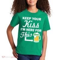 Keep Your Kiss I'm Here For This Beer Kids T-Shirt thumb 2