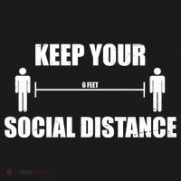 Keep Your Social Distance 6 Feet Women's Hoodie thumb 2