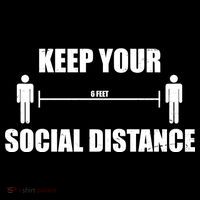 Keep Your Social Distance 6 Feet Ornament thumb 1