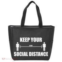 Keep Your Social Distance 6 Feet Tote Bag thumb 0