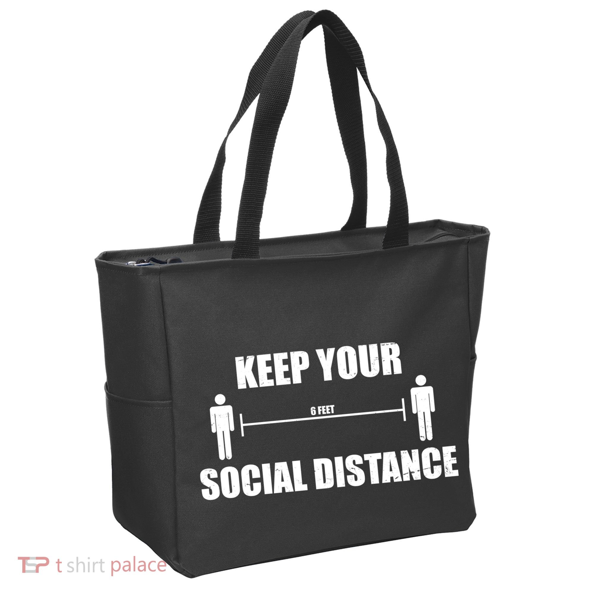 Keep Your Social Distance 6 Feet Tote Bag