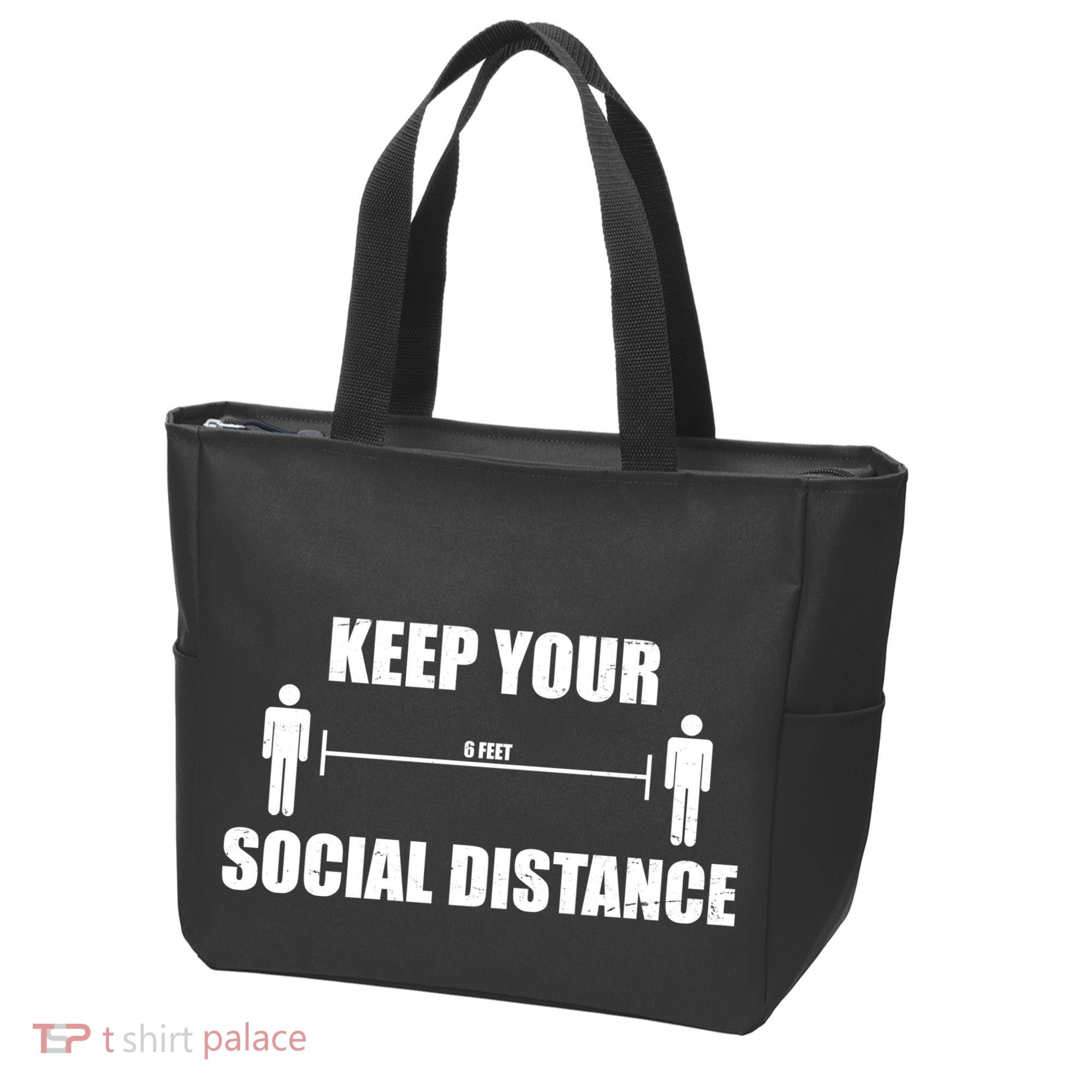 Keep Your Social Distance 6 Feet Tote Bag