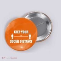 Keep Your Social Distance 6 Feet Button thumb 0