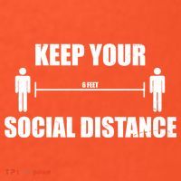 Keep Your Social Distance 6 Feet Women's T-Shirt thumb 6