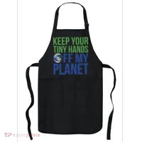 Keep Your Tiny Hads Off My Planet Earth Photo Apron thumb 0