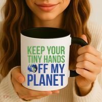 Keep Your Tiny Hads Off My Planet Earth Photo Coffee Mug thumb 3