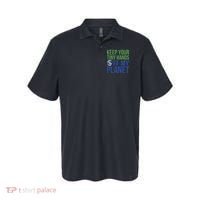 Keep Your Tiny Hads Off My Planet Earth Photo Polo thumb 0