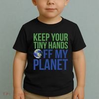 Keep Your Tiny Hads Off My Planet Earth Photo Toddler T-Shirt thumb 2
