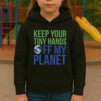 Keep Your Tiny Hads Off My Planet Earth Photo Kids Hoodie thumb 3