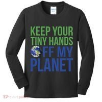 Keep Your Tiny Hads Off My Planet Earth Photo Kids Long Sleeve Shirt thumb 0