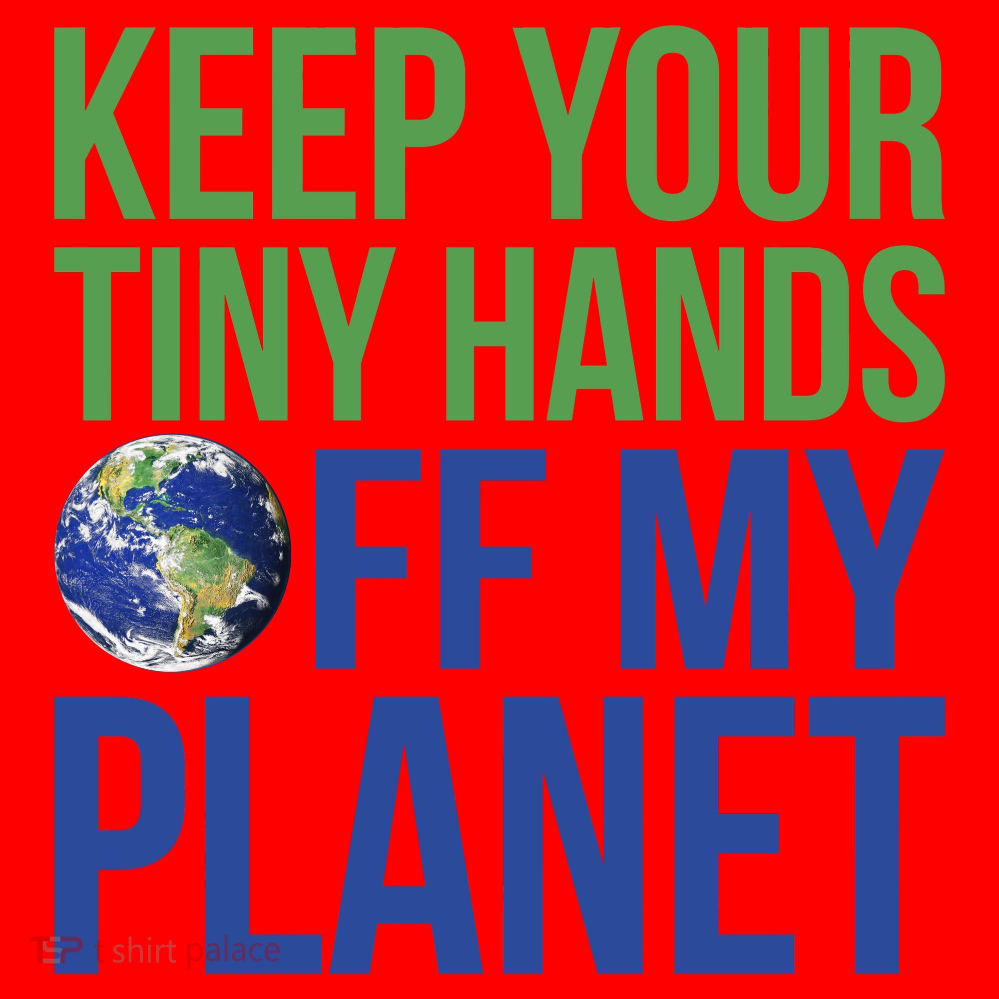 Keep Your Tiny Hads Off My Planet Earth Photo Santa Hat