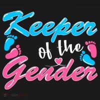 Keeper Of The Gender Baby Reveal Party Hoodie thumb 2