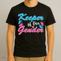 Keeper Of The Gender Baby Reveal Party T-Shirt thumb 3