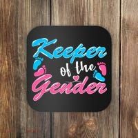 Keeper Of The Gender Baby Reveal Party Coaster thumb 0